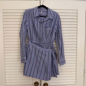 Free People High Vibrations Shirt Dress